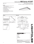 Lightolier DominaireII WB Series 417 User's Manual