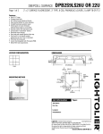 Lightolier DPB2S9LS22U User's Manual