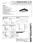 Lightolier DPA2G16LS2FT User's Manual