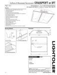 Lightolier CFA2GPF2FT User's Manual