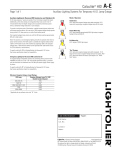 Lightolier Calculite Recessed Fluorescent Downlight A-E User's Manual