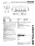 Lightolier PB4A7050 User's Manual