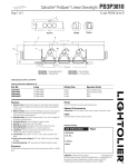 Lightolier PB3P3810 User's Manual