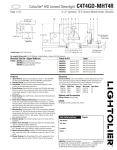 Lightolier C4T4GD-MHT4R User's Manual