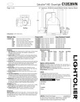 Lightolier C12E28VN User's Manual