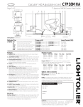 Lightolier C7P38MHA User's Manual