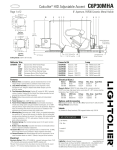 Lightolier C6P30MHA User's Manual