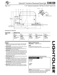 Lightolier C4A120 User's Manual