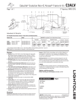 Lightolier C3ALV User's Manual