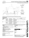 Lightolier Calculite Decorative Architectural Designs DS User's Manual