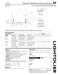 Lightolier Calculite Decorative Architectural Designs DP User's Manual