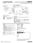 Lightolier 8038TB User's Manual