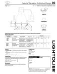 Lightolier Calculite 6" Compact Fluorescent DC User's Manual