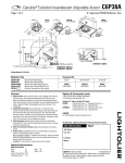 Lightolier C6P38A User's Manual