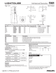 Lightolier FA01 User's Manual
