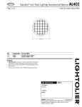 Lightolier AL4CC User's Manual