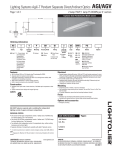 Lightolier AGI User's Manual