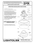 Lightolier A0100 User's Manual