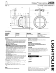 Lightolier 26036 User's Manual