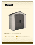 Lifetime Outdoor Storage 60057 User's Manual