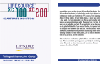 LifeSource XC100 User's Manual