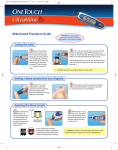 Lifescan OneTouch UltraMini Blood Glucose Modelling System User's Manual