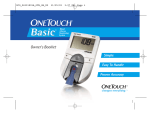 Lifescan OneTouch Basic Basic Blood Glucose Monitoring System User's Manual