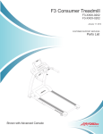 Life Fitness Treadmill F3-XX0X-0202 User's Manual
