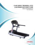 Life Fitness Treadmill B099 User's Manual