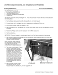 Life Fitness Sport and Essential Consumer Treadmills User's Manual
