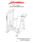 Life Fitness Pro 2 Series PSSPSE User's Manual