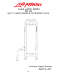 Life Fitness Muti Jungle Handle Accessory Rack MJHAR User's Manual