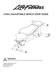 Life Fitness LFADJ User's Manual