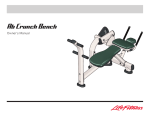 Life Fitness Ab Crunch Bench User's Manual