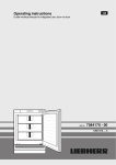 Liebherr Freezer UIG1313 User's Manual
