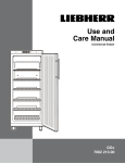 Liebherr GGv 7082 213-00 User's Manual