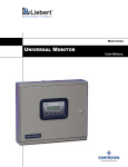 Liebert Universal Monitor User's Manual