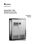 Liebert Series 600 User's Manual