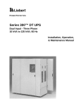 Liebert Series 300 User's Manual