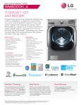 LG WM8000HWA Specification Sheet