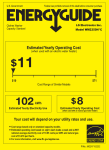 LG WM2350HRC Energy Guide