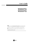 LG W2253TQ User's Manual
