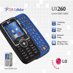LG UX260 Black Quick Start Guide