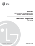 LG STB1000 User's Manual