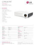 LG PA75U Specification Sheet