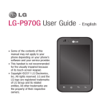 LG P970G User's Manual