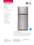 LG LTC19340ST Specification Sheet