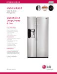 LG LSSC243ST Specification Sheet