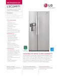 LG LSC24971ST Specification Sheet
