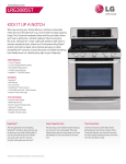 LG LRG3085ST Specification Sheet